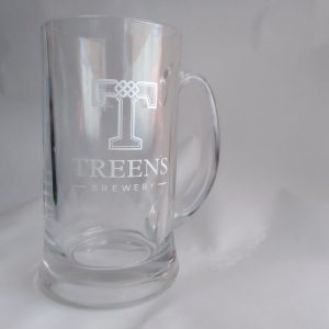 Handle pint glass