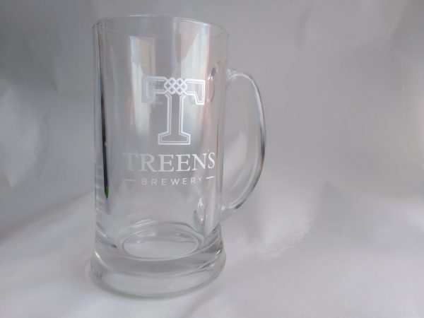 Handle half-pint glass